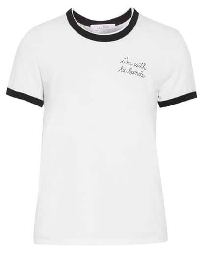 the fashion magpie la ligne im with la bande tee
