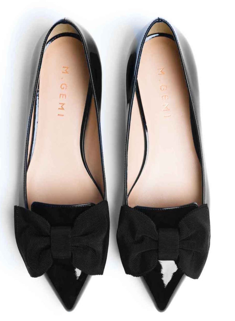 the fashion magpie m gemi bow flat