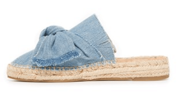 The Fashion Magpie Denim Sam Edelman Bow Espadrilles