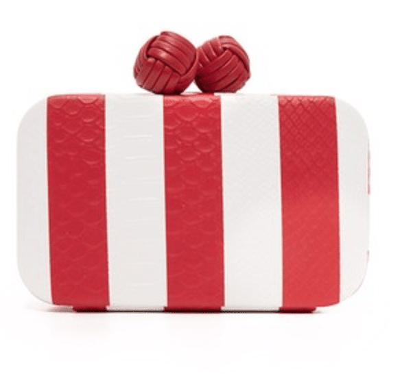 The Fashion Magpie Sam Edelman Striped Box Clutch Red