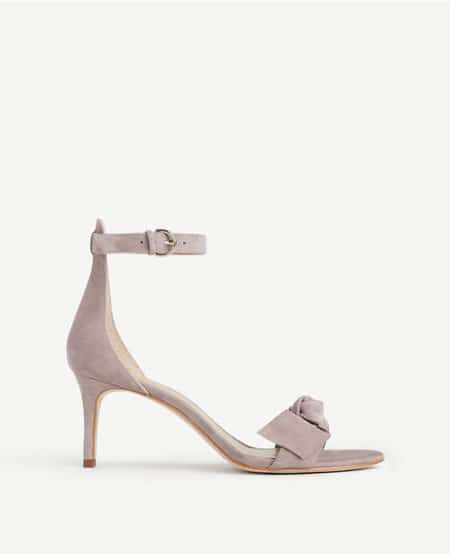 Fashion Magpie Ann Taylor Suede Bow Sandal 3