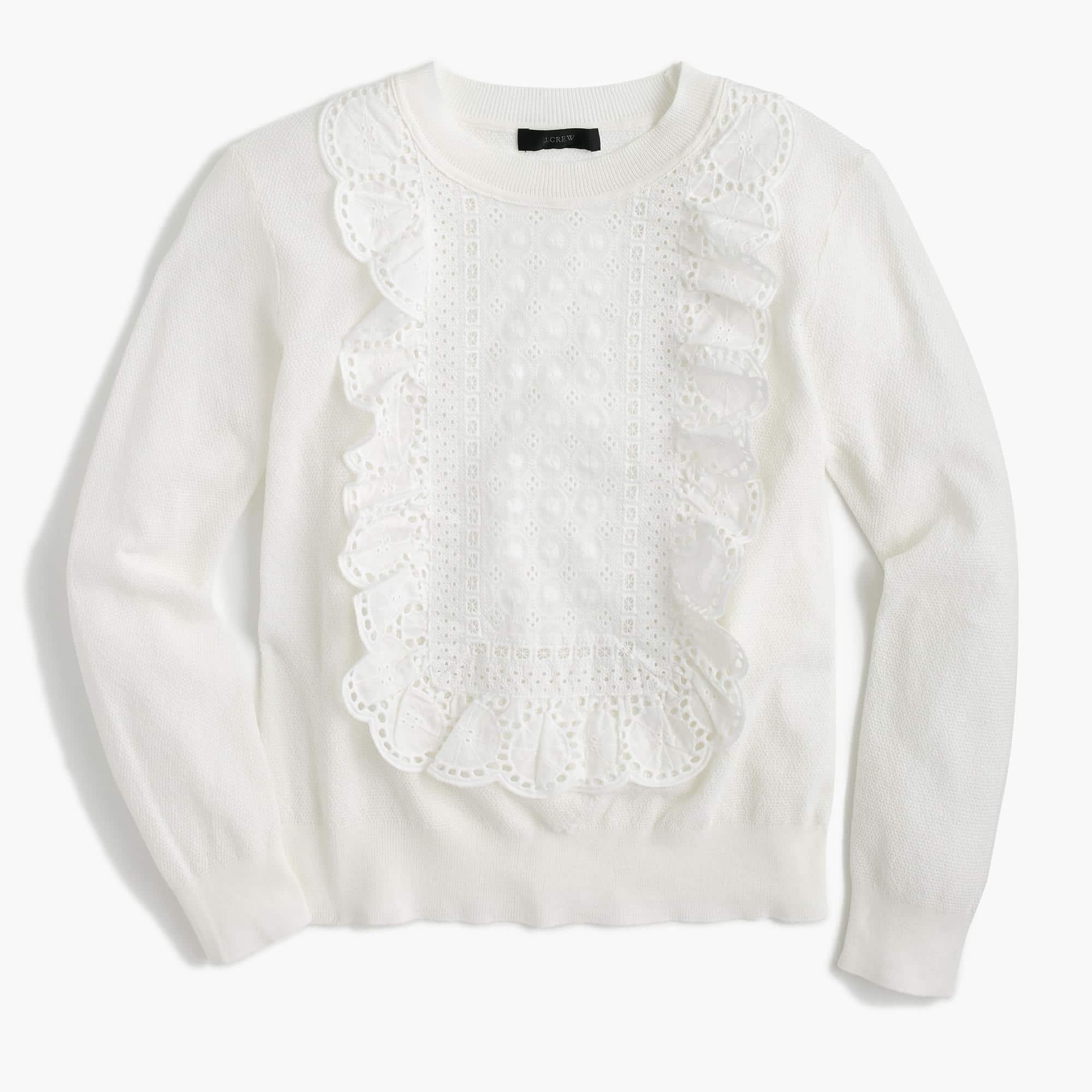 The Fashion Magpie Eyelet Sweatshirt 2