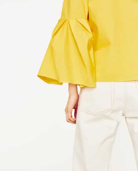 The Fashion Magpie Zara Yellow Top 2