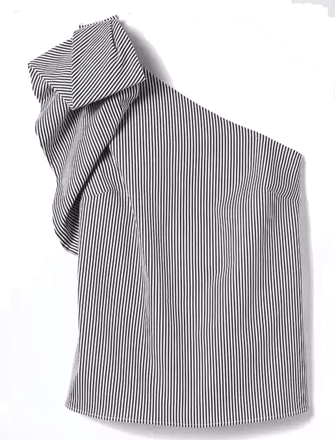 The Fashion Magpie Banana Republic Striped Asymmetric Top