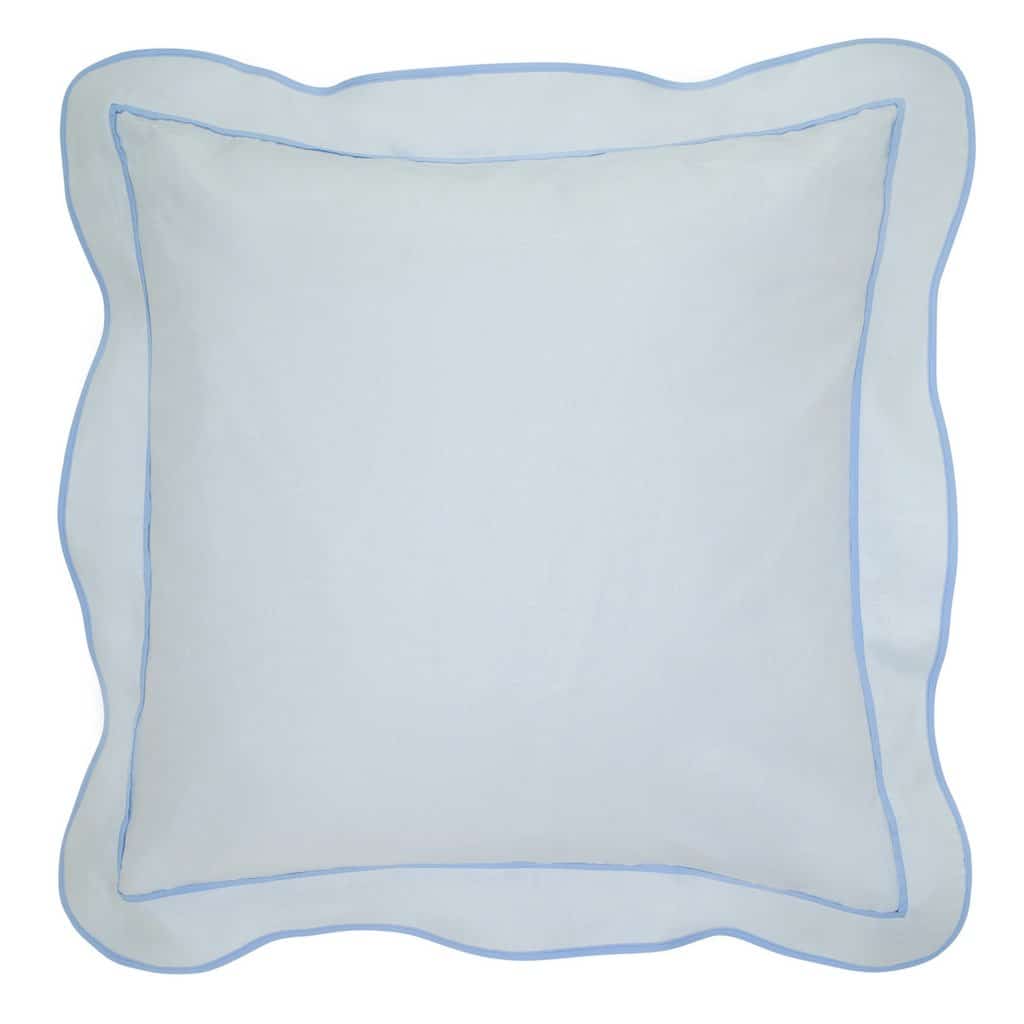 Biscuit Home Scalloped Linen Euro Sham