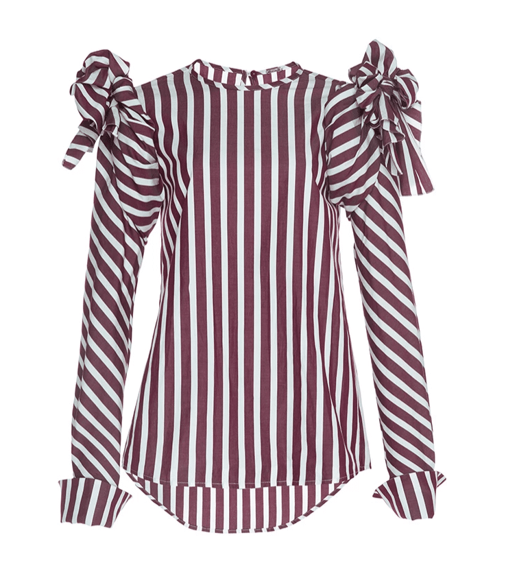 The Fashion Magpie Striped Johanna Ortiz Blouse Striped