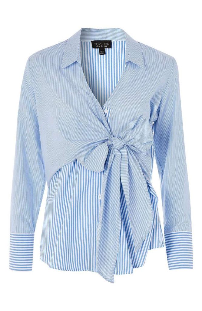 The Fashion Magpie TopShop Striped Wrap Shirt