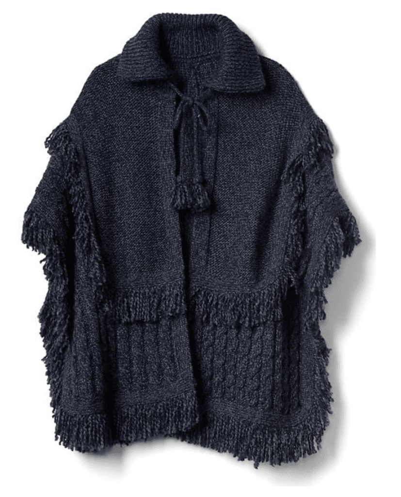 The Fashion Magpie Fringe Tassel Poncho