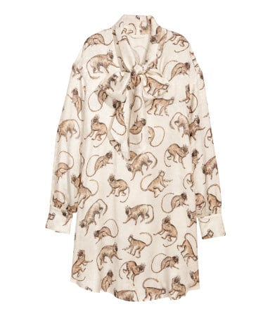 The Fashion Magpie Monkey Print Dress