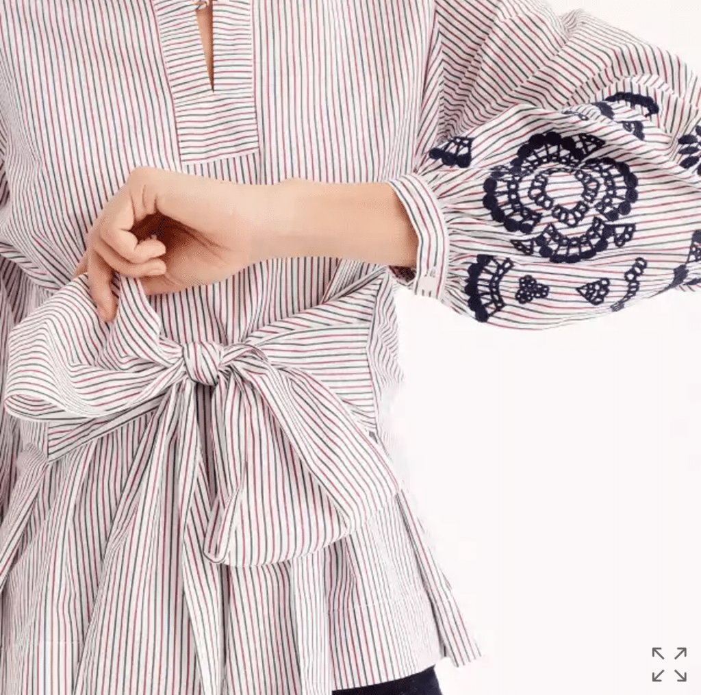 The Fashion Magpie Striped Shirt Detail