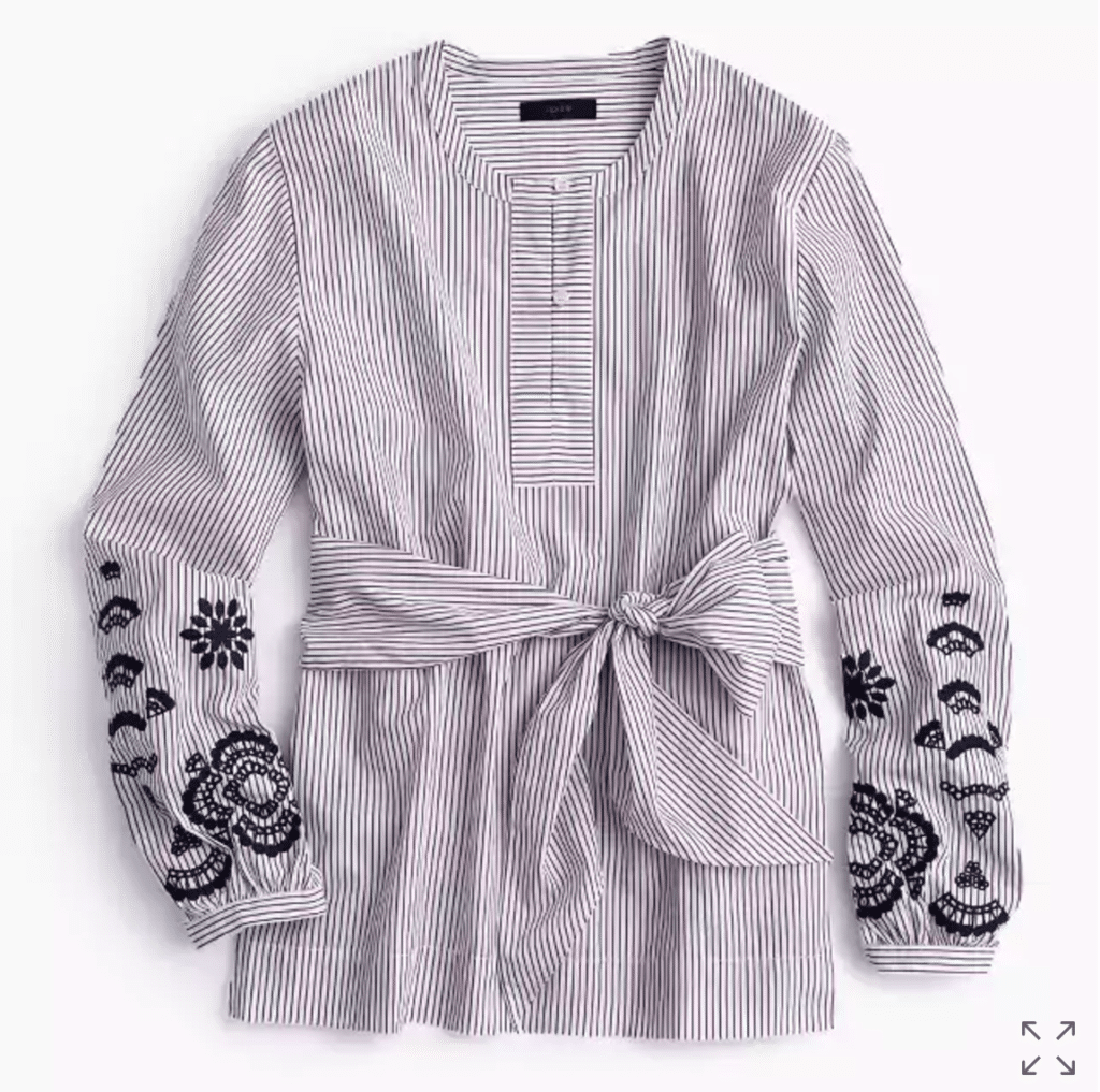 The Fashion Magpie Striped Shirt Detail