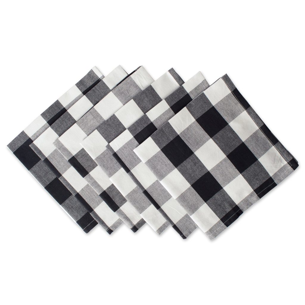 The Fashion Magpie Black Gingham Napkins