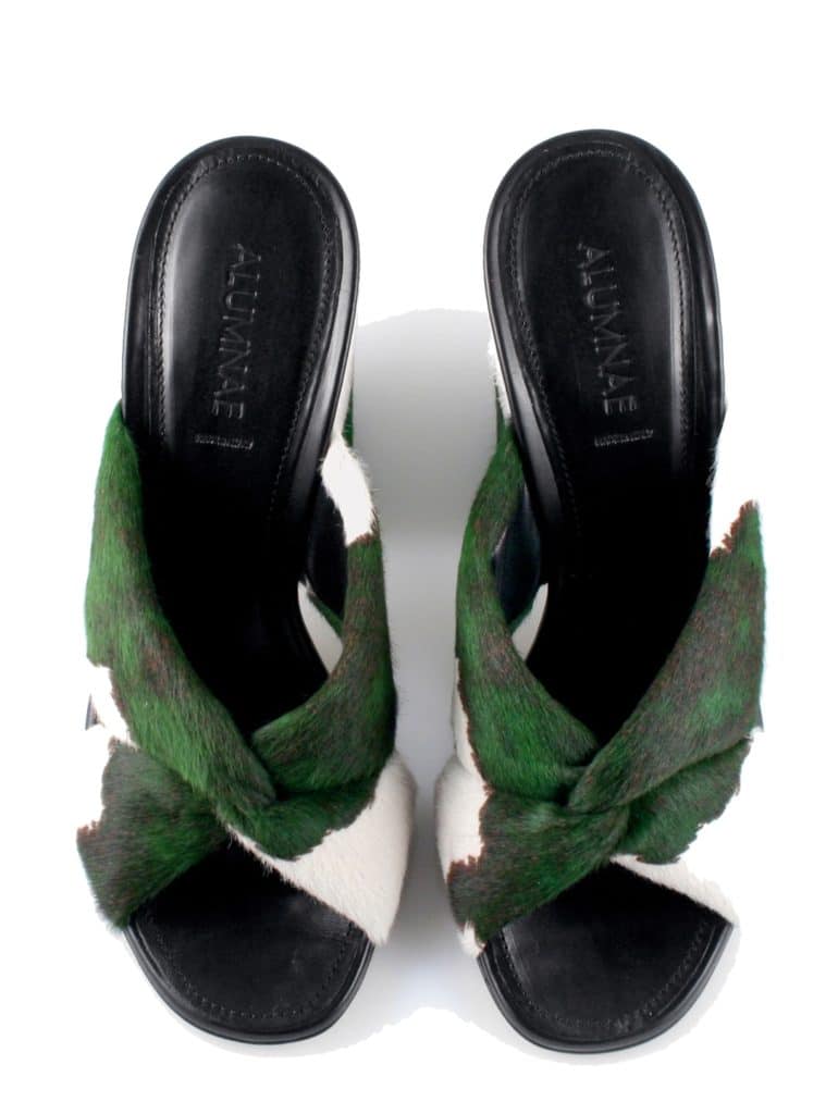 The Fashion Magpie Green Pony Hair Slide