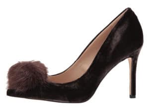 The Fashion Magpie Velvet Pom Heel 1