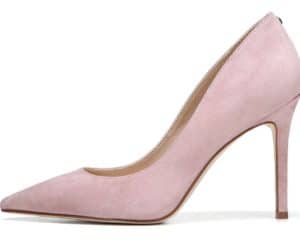 The Fashion Magpie Blush Suede Pump 1