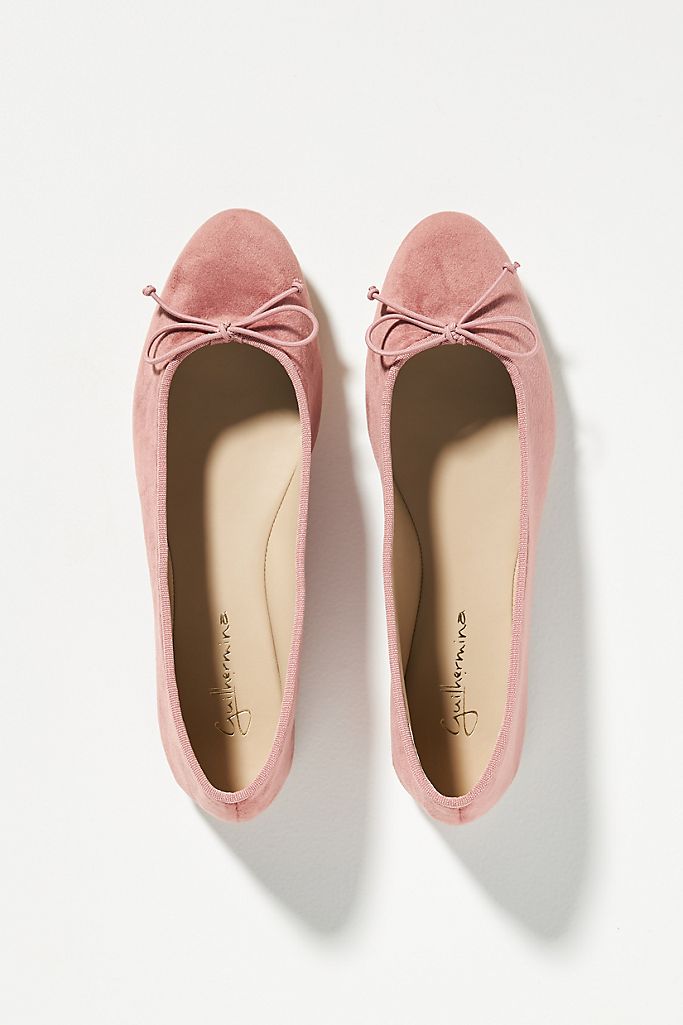 velvet ballet flats