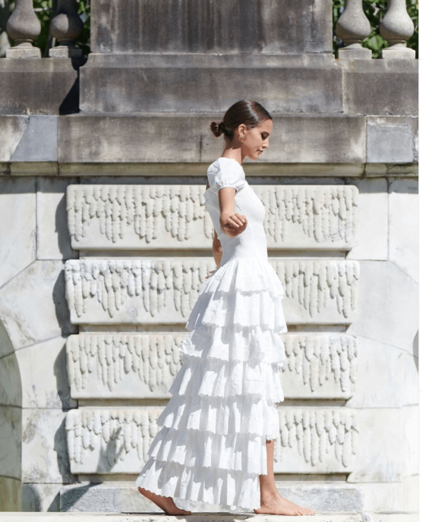 caroline constas tiered dress