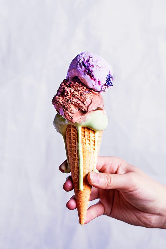 ice cream dripping