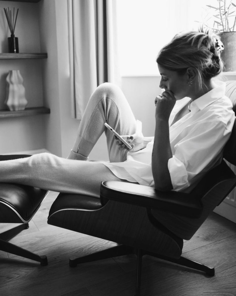 woman on iphone