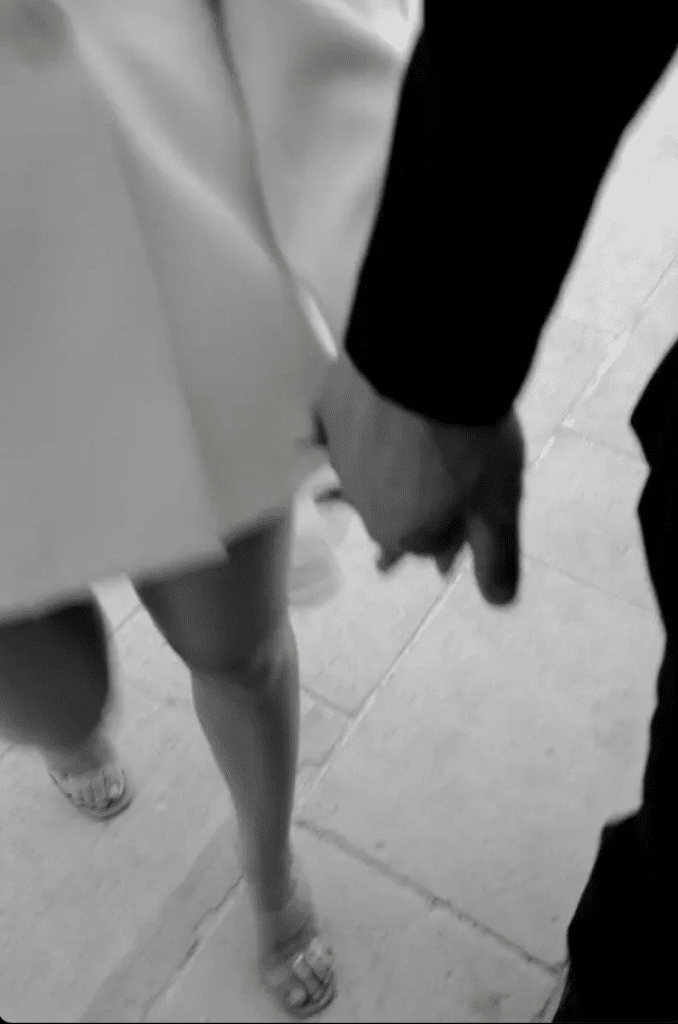 holding hands