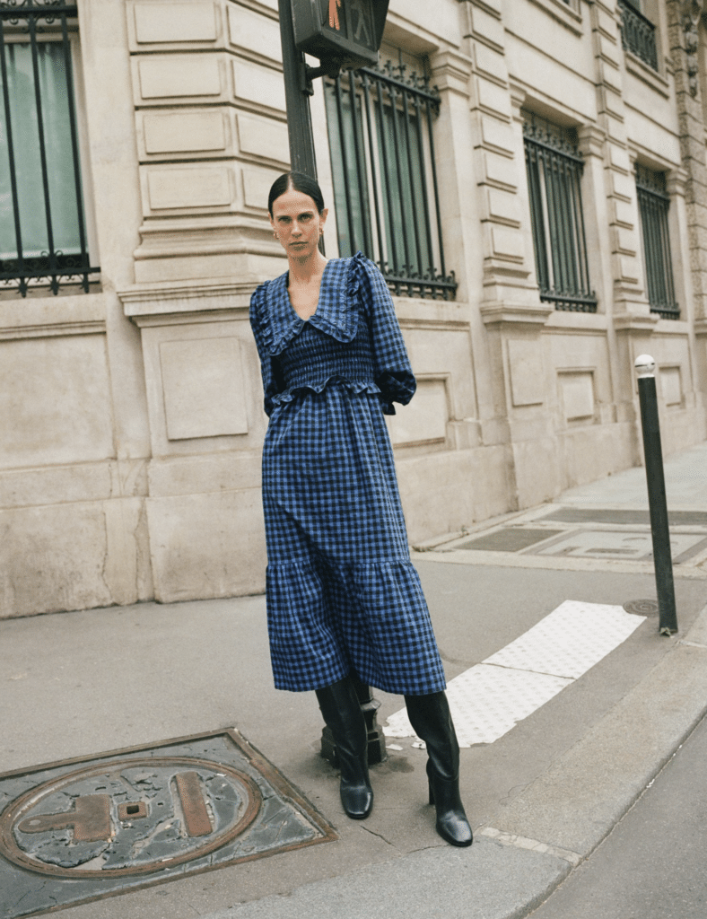 mango gingham dress