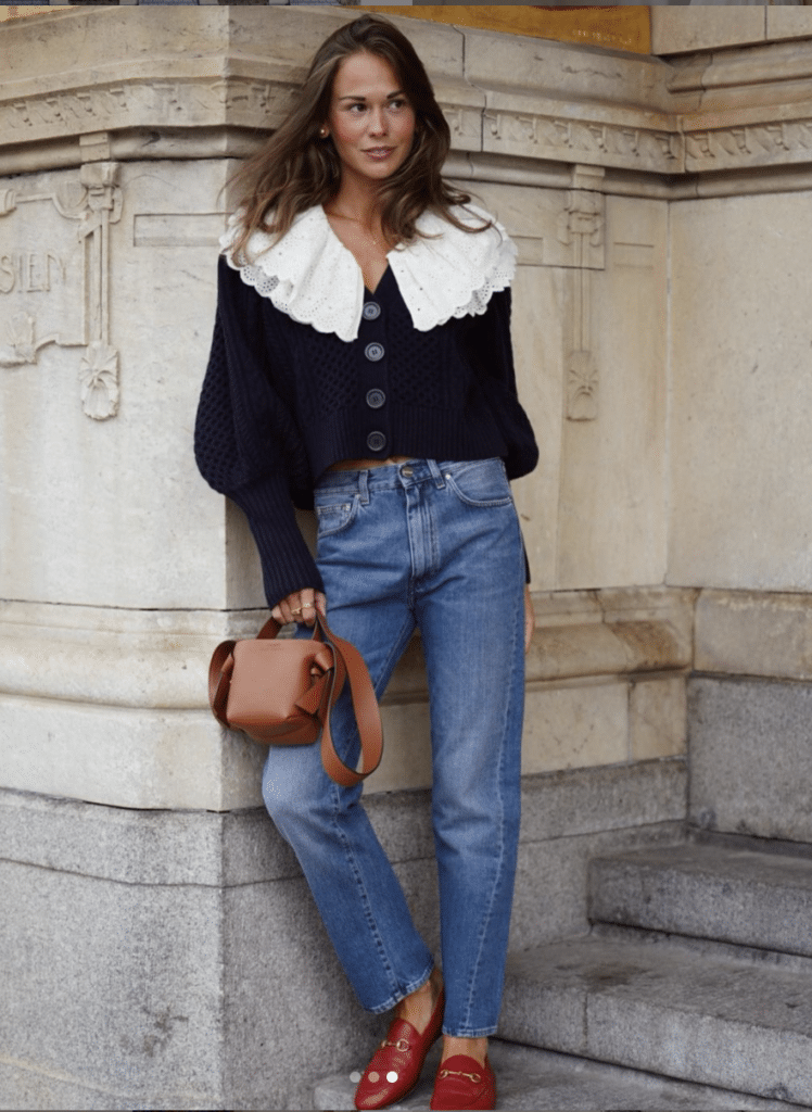 sea cropped cardigan