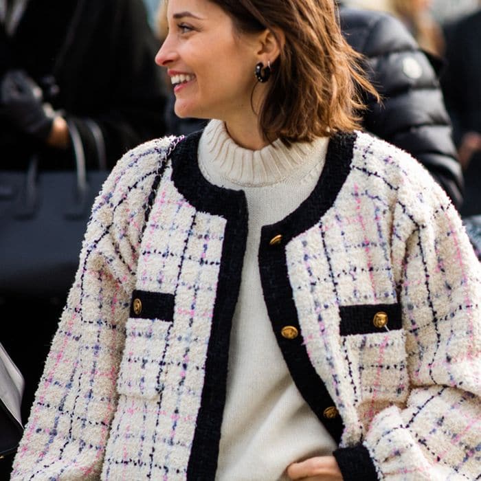 tweed jacket street style