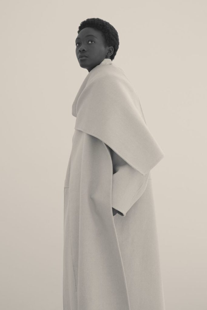 h&m wool blend coat
