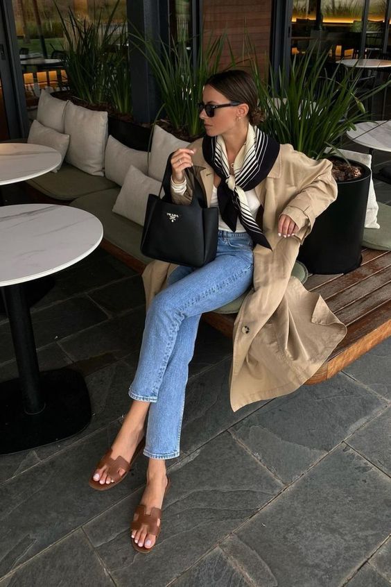 trench coat layering