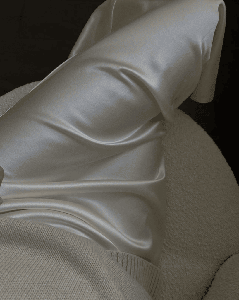 slip skirt with sweater