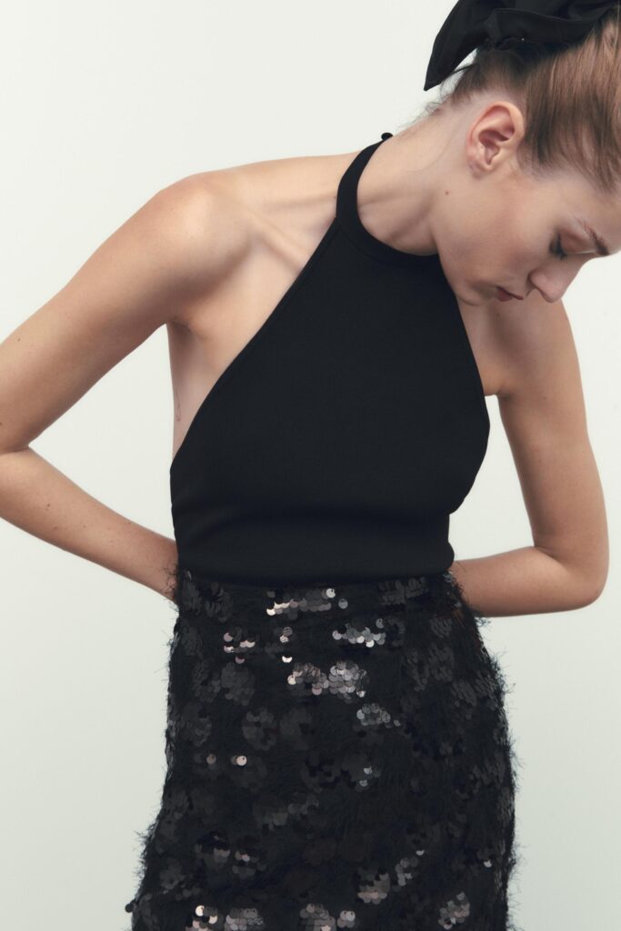 zara sequin dress