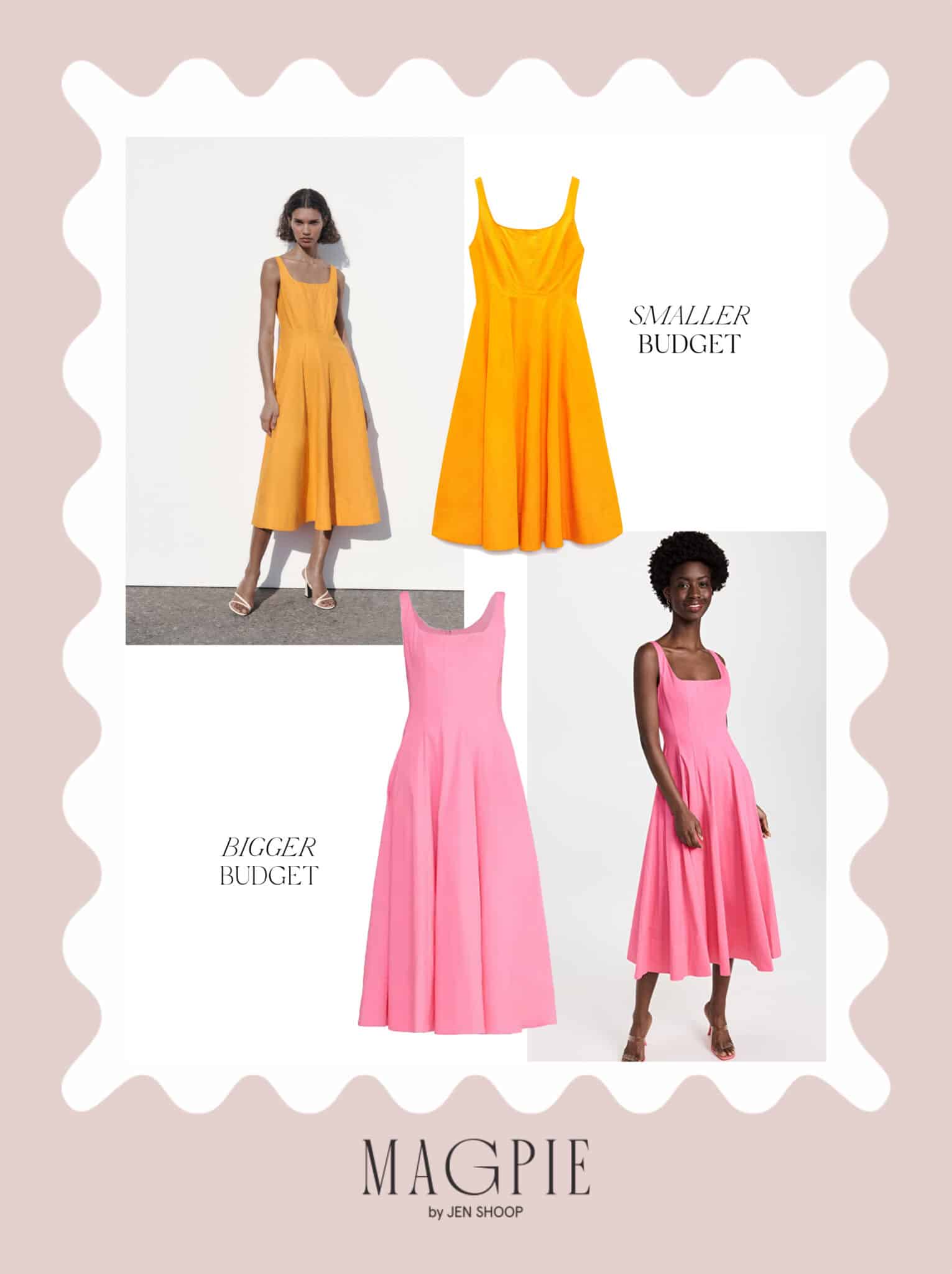 staud wells dress dupe