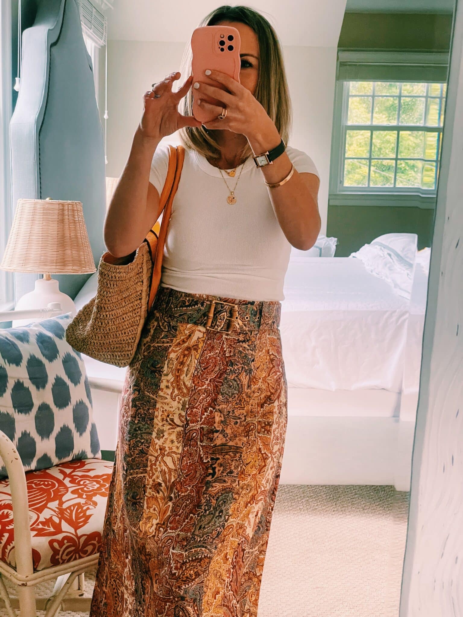 zimmermann paisley skirt