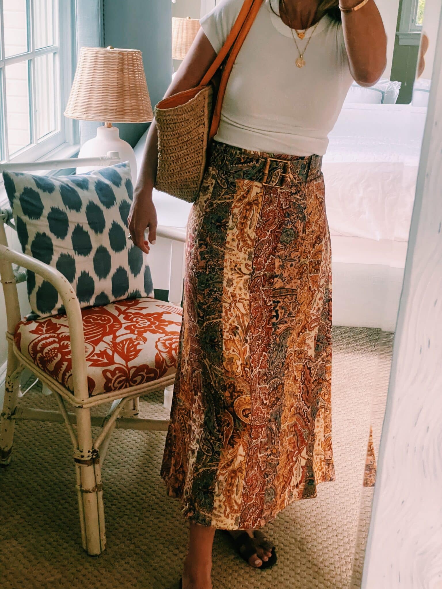 zimmermann paisley skirt