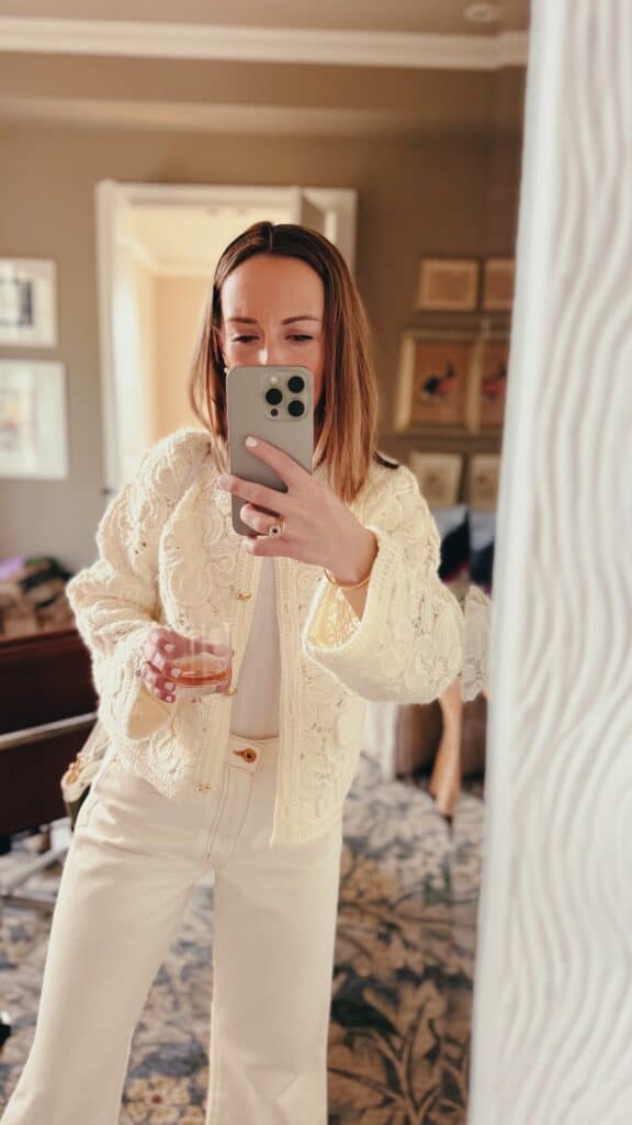 ZARA MACRAME KNIT JACKET