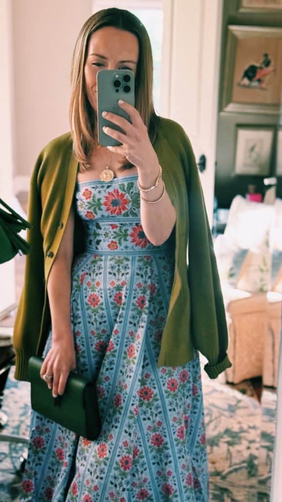 hill house dress dinner with friends