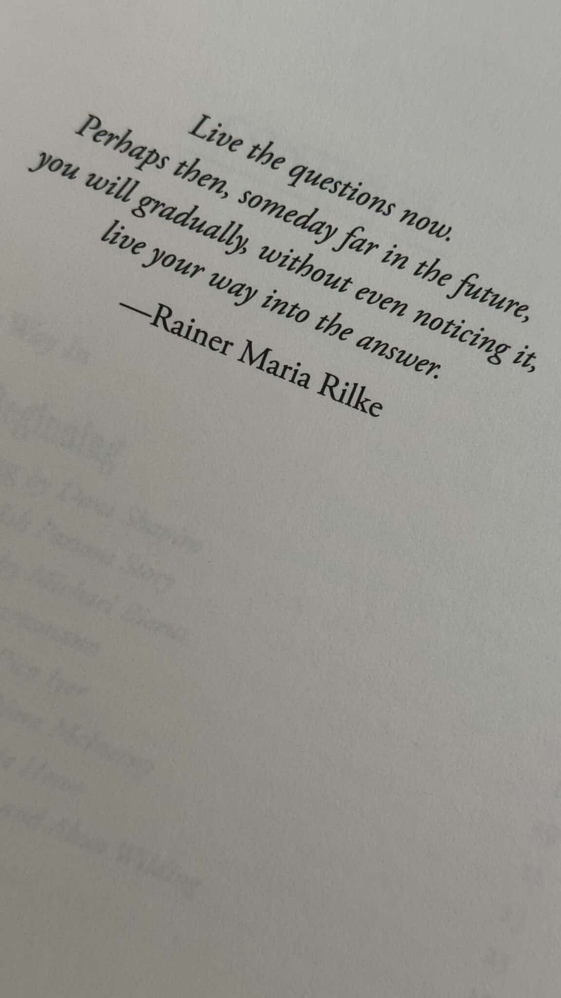 rainer maria rilke quote