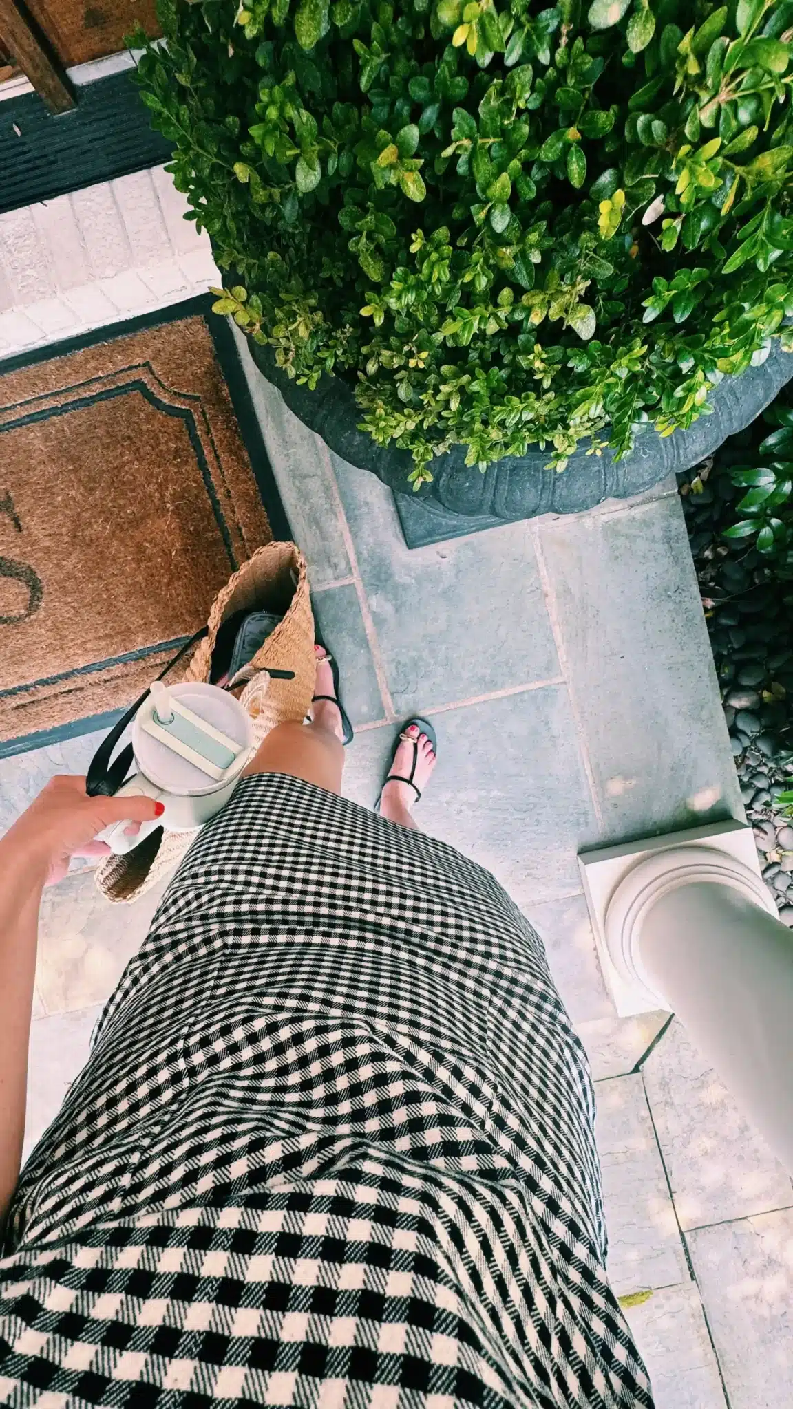 gap x doen gingham mini