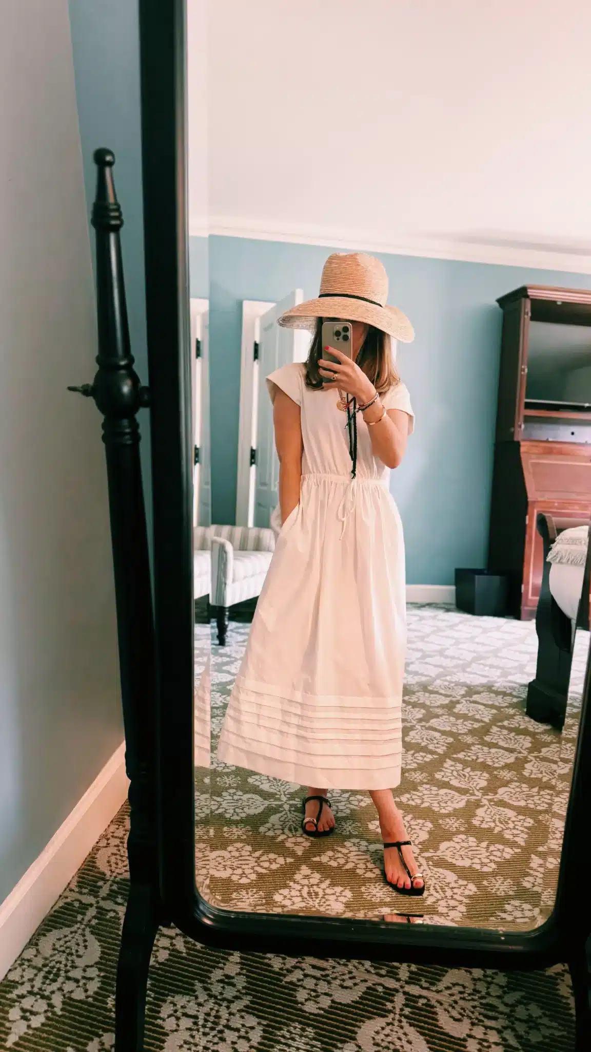la ligne white wilhelmina dress