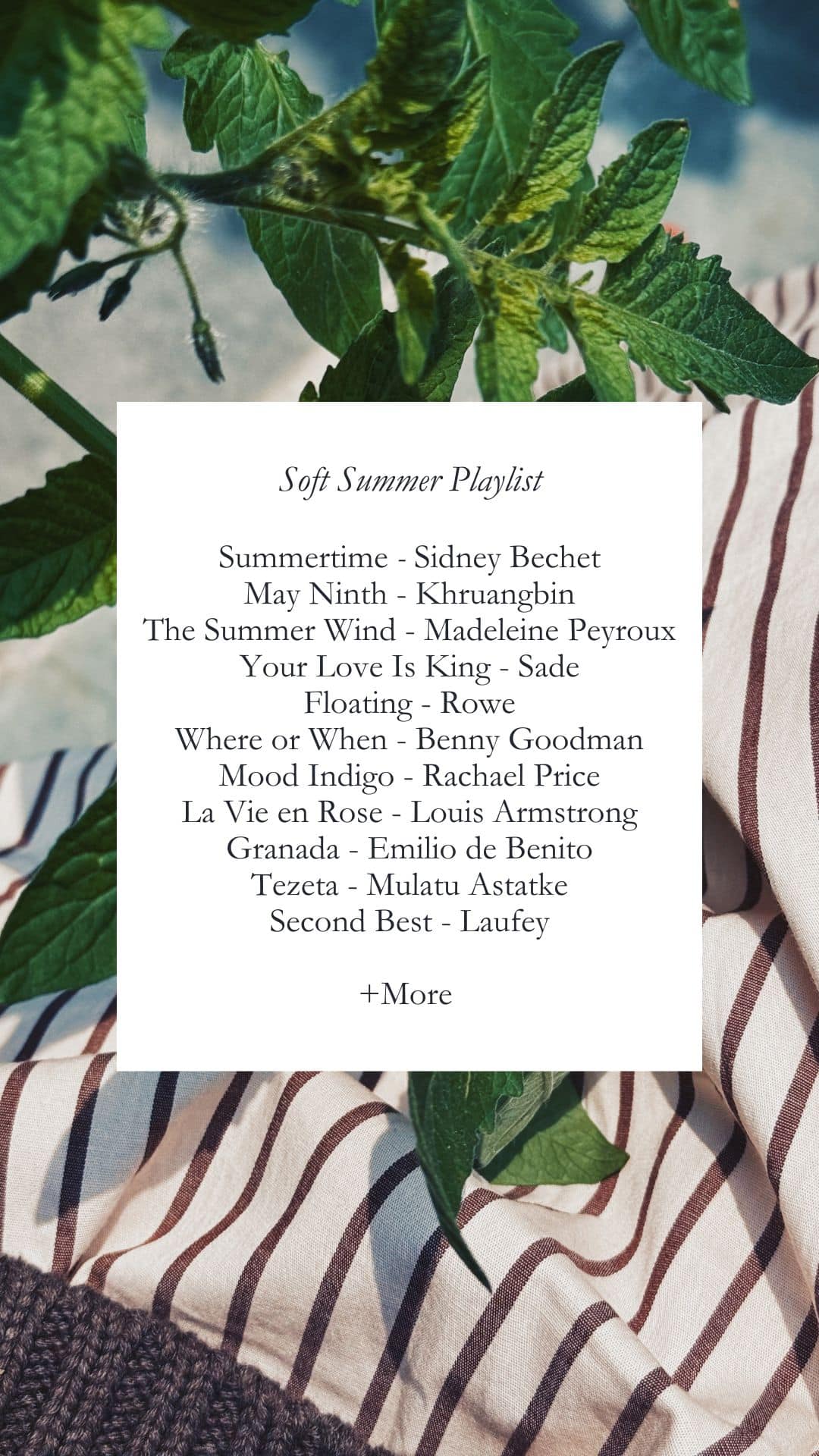 soft summer playlist