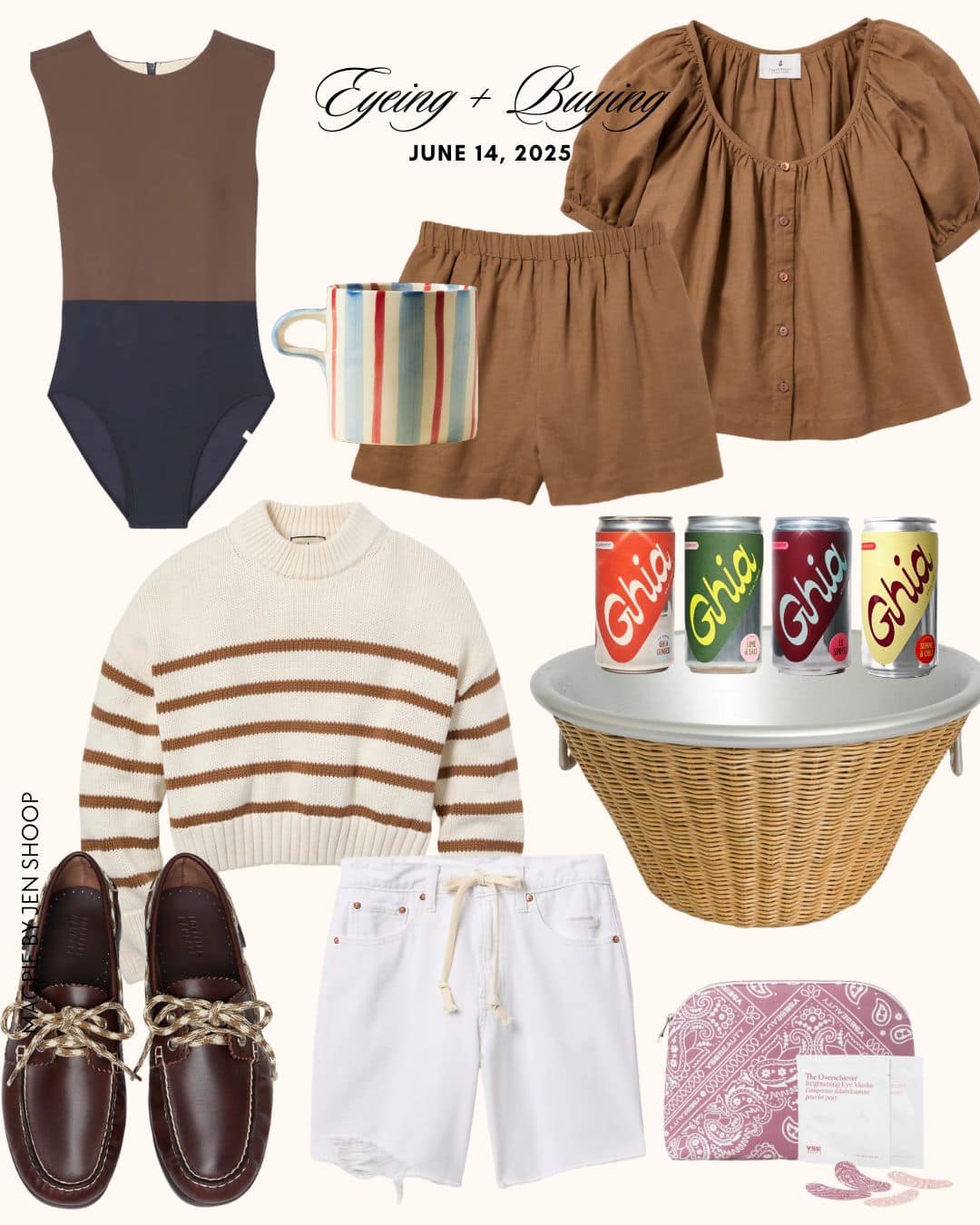 summer shopping collage