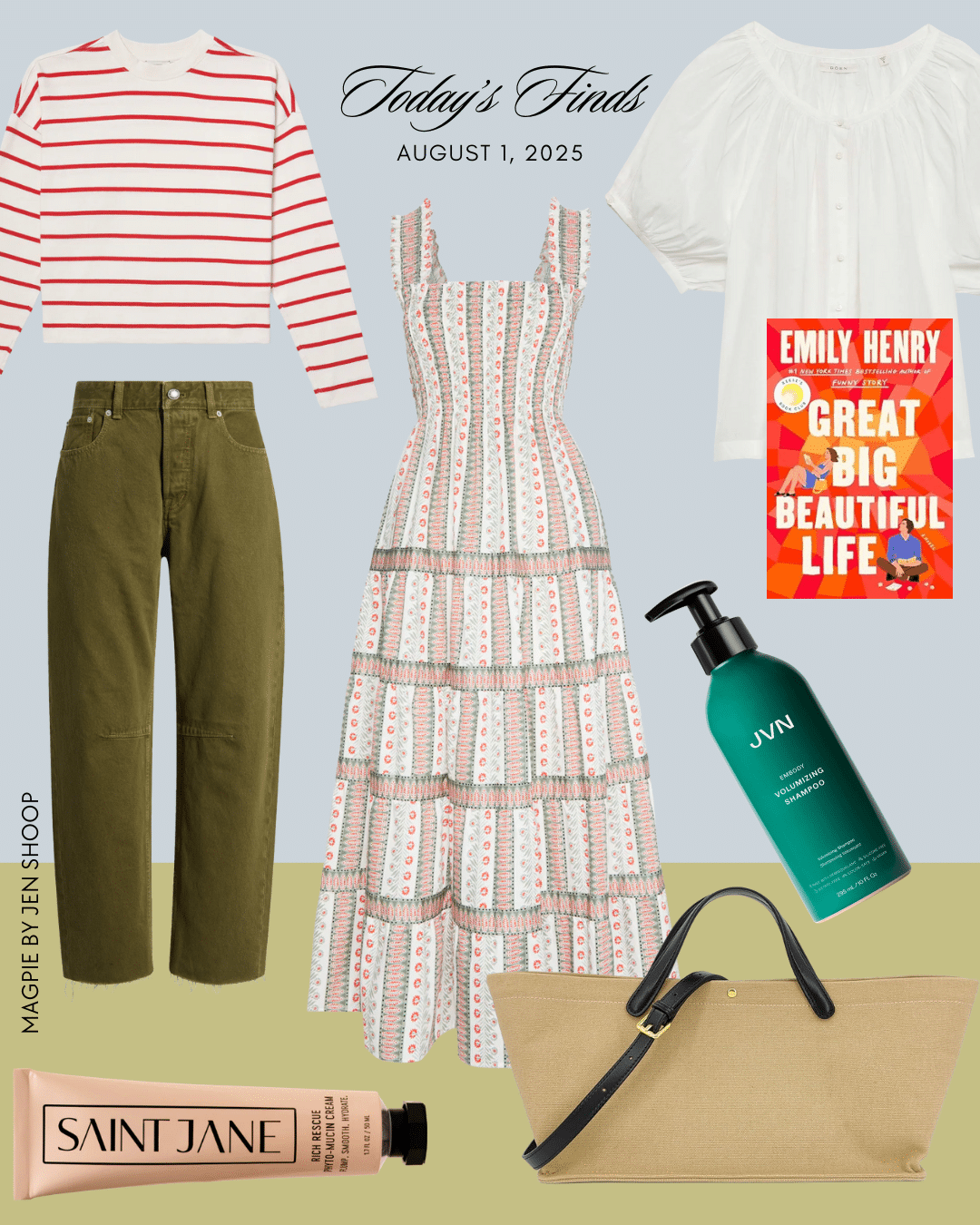 shopping collage with pre fall finds