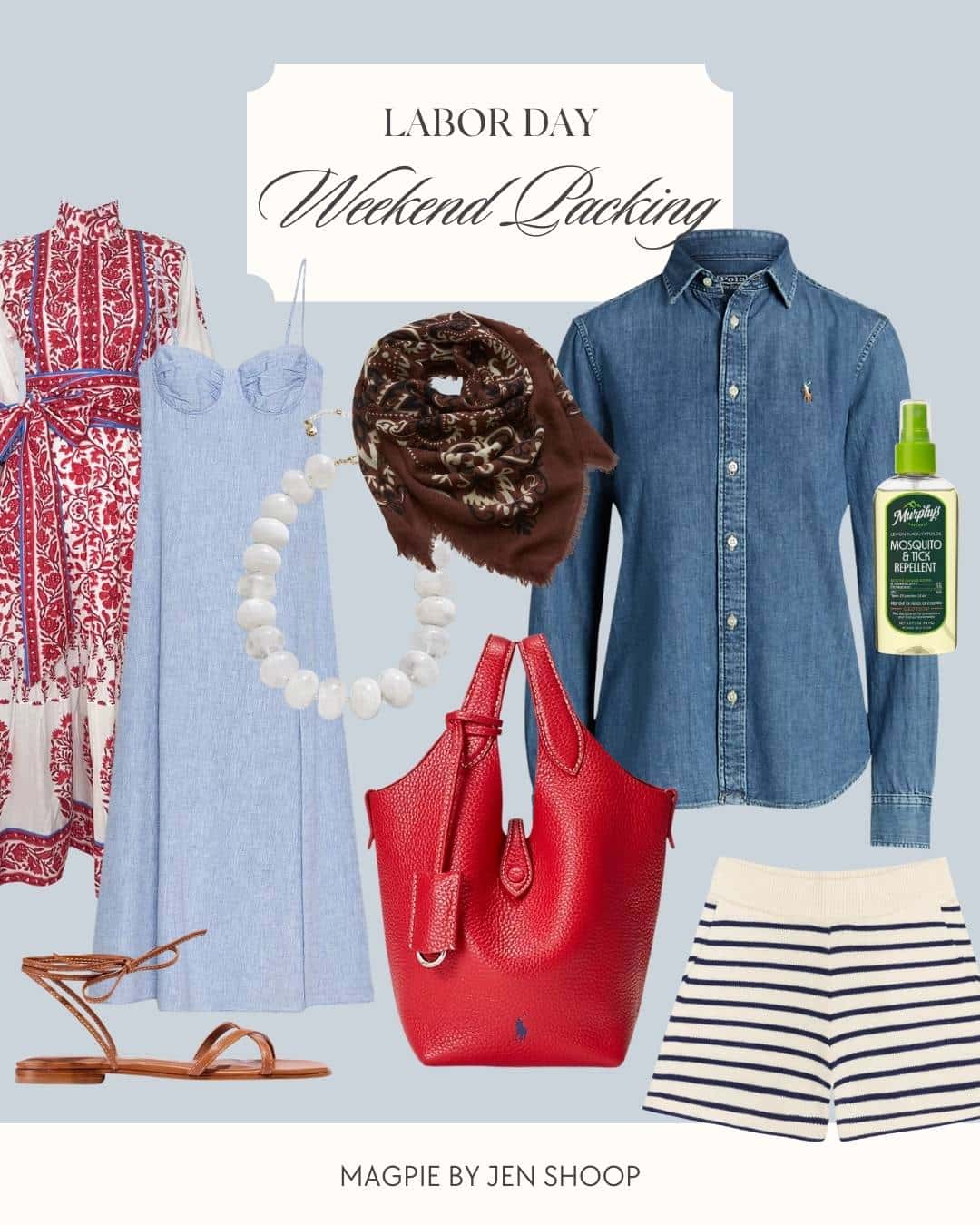 Labor day weekend packing